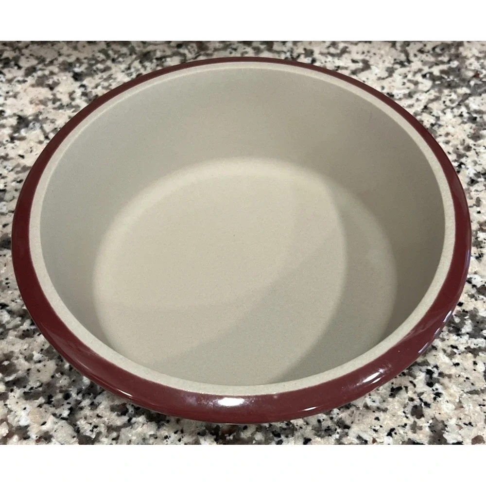 Pampered Chef 6 cup/1.5 L Round Cranberry Covered Casserole Baker Lid 1153 Nice!